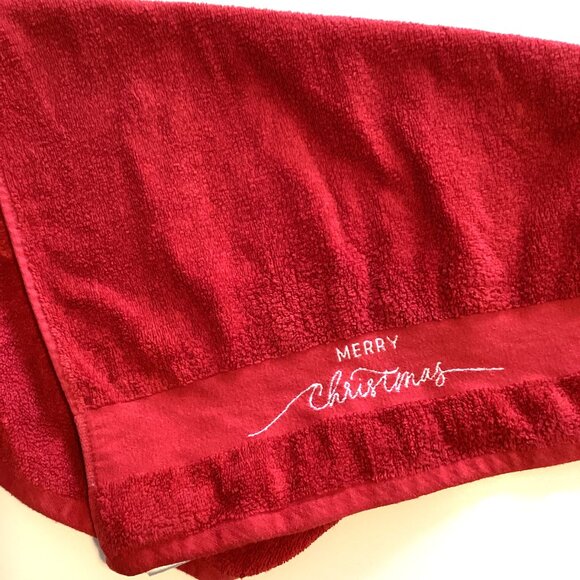 Festive Christmas Kitchen Bathroom Hand Guest Towels Tea Towel Linens - Picture 6 of 11